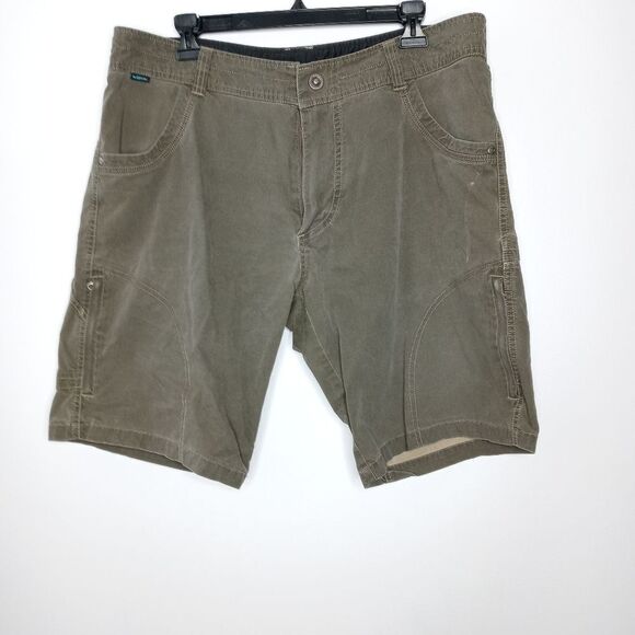 Kuhl army green shorts size 36 - Picture 1 of 8